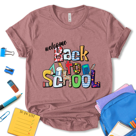 Welcome Back To School Shirt, Back To School Shirt, First Day Of School Shirt, Preschool Shirt, Hello School Tee, Kids School Shirt, Teacher Gift, Unisex T-shirt