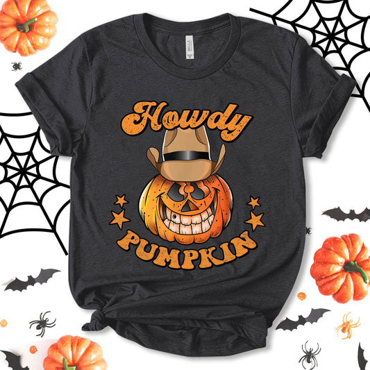 Howdy Pumpkin shirt, Funny Halloween Shirt for Men and Women, Party shirt, Halloween Shirt, Funny Shirt, Cowgirl Halloween t-shirt, Country Shirt, Unisex T-shirt