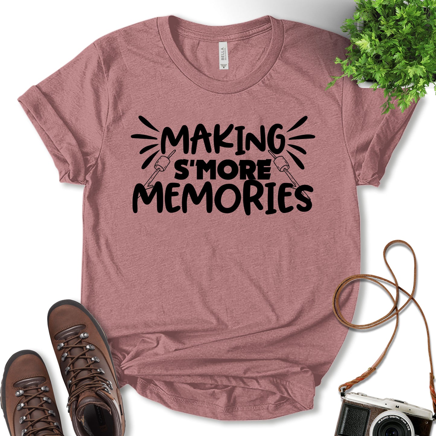 Making S'More Memories Shirt, Holiday Shirt, Funny Camping Shirt, Vacation Shirt, Nature Lover Shirt, Adventure Lover Shirt, Outdoor Shirt, Unisex T-shirt
