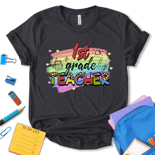 1st Grade Teacher Shirt, Back To School Shirt, First Day Of School Tee, Teacher Life Shirt, Cute Teacher Shirt, School Shirt, Teacher Gift, Unisex T-shirt
