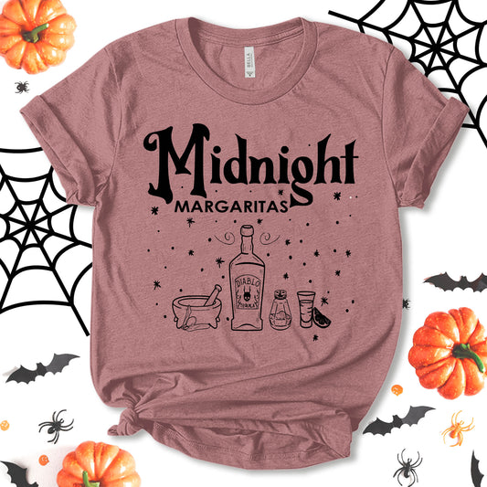 Midnight Margaritas Shirt, Drink Shirt, Funny Halloween Shirt, Halloween Shirt, Party Shirt, Halloween Costume, Holiday Shirt, Unisex T-shirt