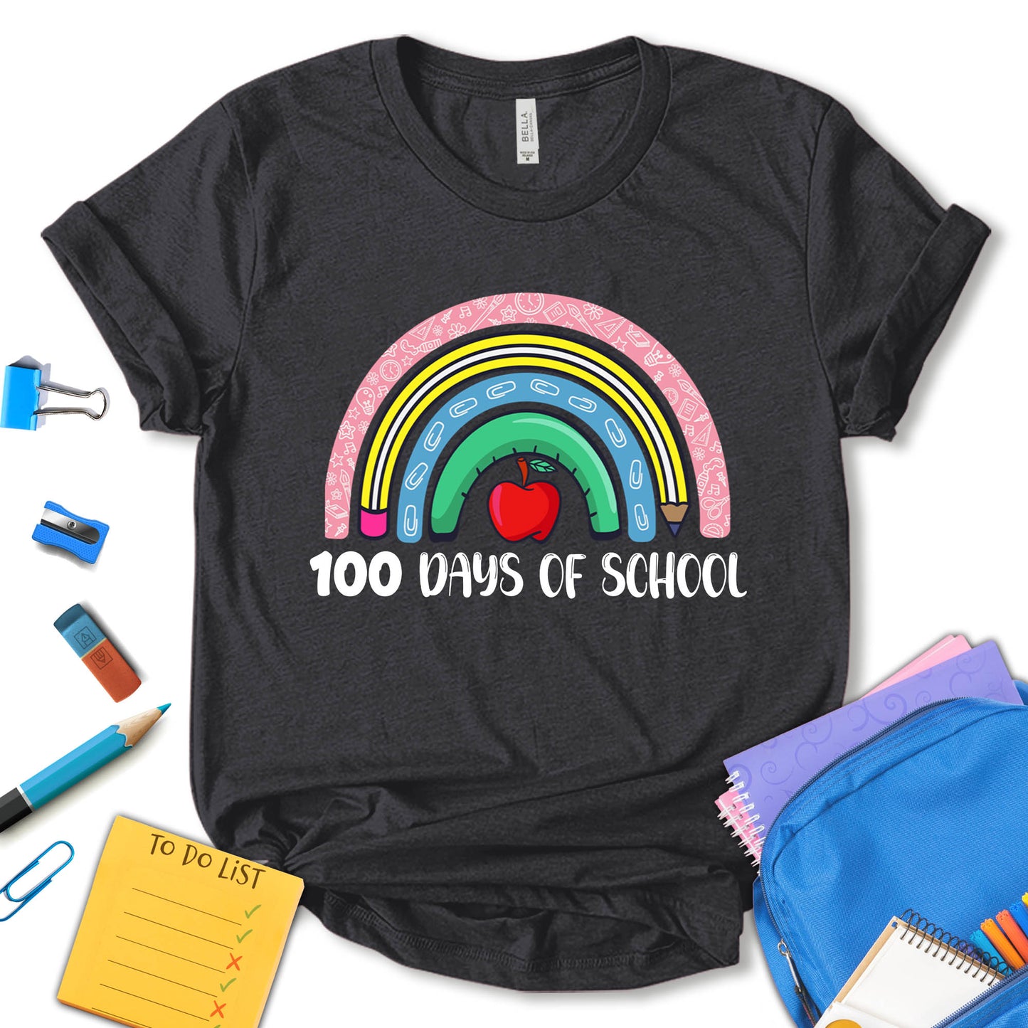 100 Days Of School Shirt, Back To School Shirt, First Day Of School Shirt, 100 Days Brighter Shirt, Teacher Appreciation Shirt, Gift For Teacher, Unisex T-shirt