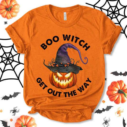 Boo Witch Get Out The Way Shirt, Ghost Halloween Shirt, Witch Shirt, Funny Halloween Shirt, Party Shirt, Pumpkin Shirt, Halloween Tee, Holiday Shirt, Unisex T-shirt