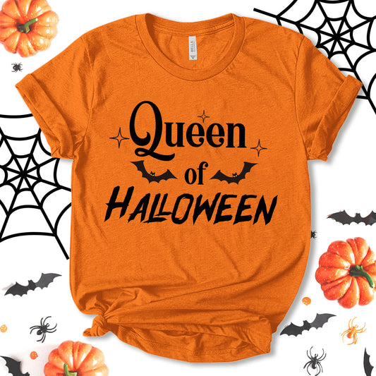 Queen Of Halloween Shirt, Witch Shirt, Funny Halloween Shirt, Halloween Costume, Halloween Spooky Shirt, Party Shirt, Fall Shirt, Holiday Shirt, Cute Gift for Girls, Unisex T-shirt