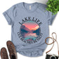 Lake Life Cuz Beaches Be Salty Shirt, Fishing Shirt, Lake Shirt, Cute Shirt, Outdoor Lover Shirt, Adventure Shirt, Nature Lover Shirt, Fisherman Gift, Unisex T-Shirt