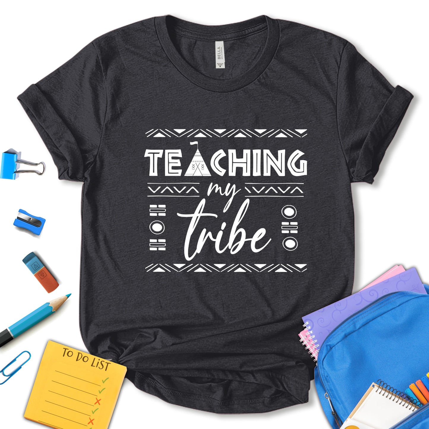 Teaching My Tribe Shirt, Teacher Appreciation Shirt, Funny Teacher Shirt, Teacher Shirt, School Shirt, Teaching Shirt, Gift For Teacher, Unisex T-shirt